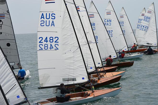 Fleet in action at 2016 Contender World Championships © Rick Linkemyer